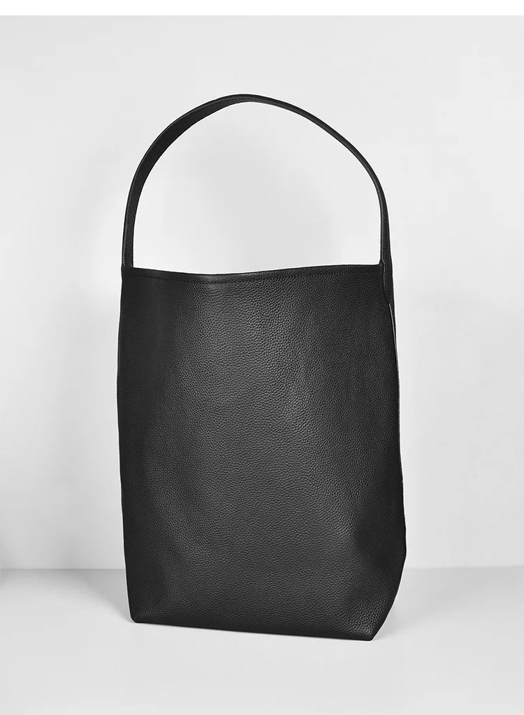 MENDY Bucket Bag Large Women's Bag Tote Bag Shoulder Bag Luxury Designer Genuine Leather Handbag Japanese Popular Bag Soft Row Quick Pick Grocers