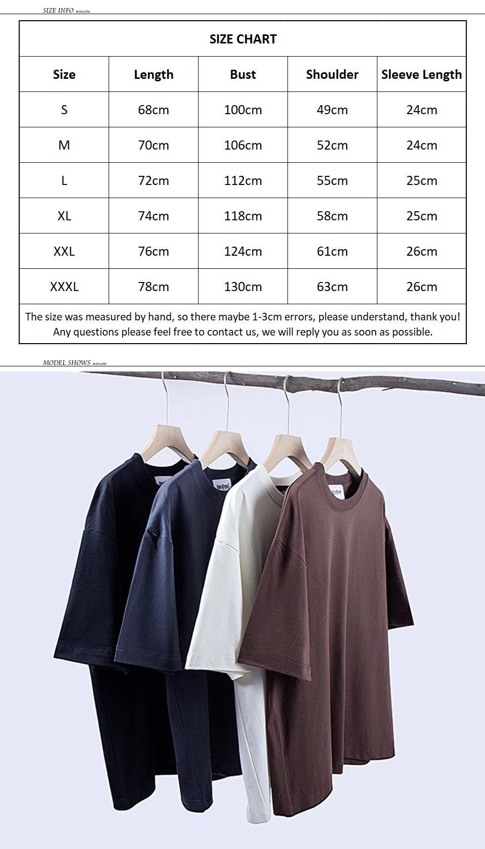 WAVLATII Women New Oversized T shirts Female 260 GSM White Casual Streetwear Tees Unisex Solid Korean Cool Tops for Young WT2560 Quick Pick Grocers