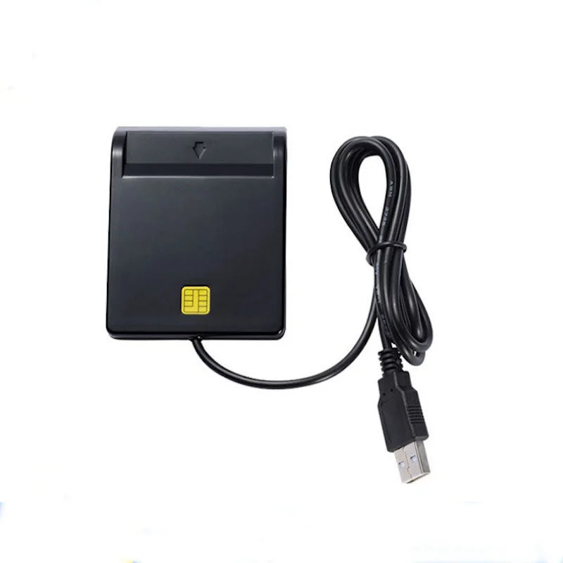 Multi-function Portable USB 2.0 Intelligent Card Reader Affordable Easy Use for DNIE ATM CAC IC ID Bank SIM Card Reader Quick Pick Grocers