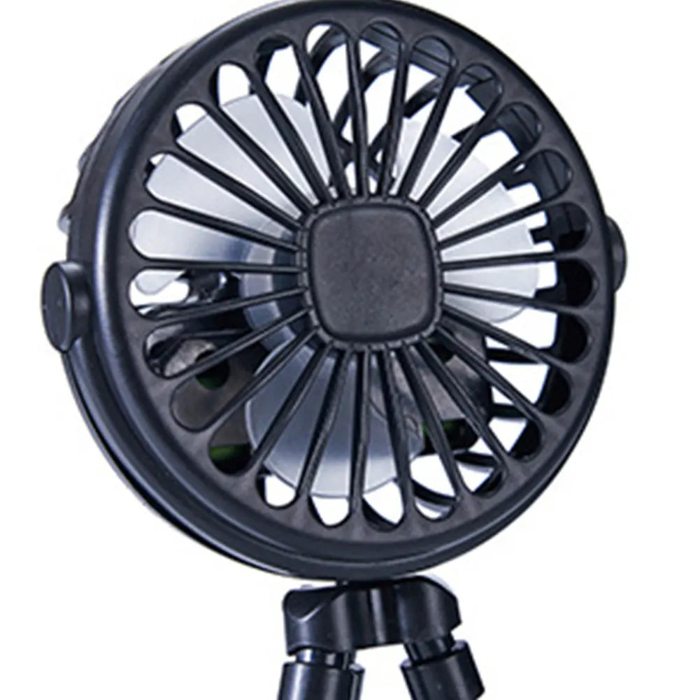 Baby Stroller Fan with Flexible Tripod Portable Handheld Fan USB Charging Mini Desk Cooling Fan 500mAh for Baby Stroller Student Quick Pick Grocers