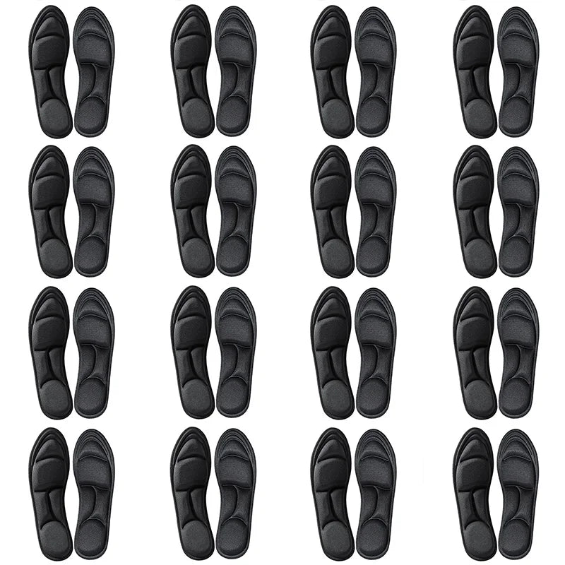 1/2/4/16Pairs 5D Massage Memory Foam Insoles For Shoes Sole Breathable Cushion Sport Running Insoles For Feet Orthopedic Insoles Quick Pick Grocers
