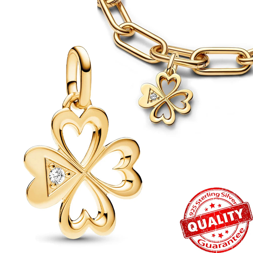 Sparkling Star Mini Dangle Charm Fit Brand Me Bracelet 925 Sterling Silver Me Series Green Heart Mini Charm Girl Party Jewelry Econic Blanks