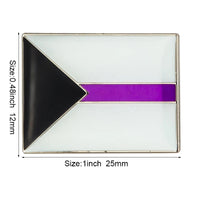 Pride Badge Bisexual Pansexual Brooch Lesbian Pride Pin Flag LGBTQ Gay Flag Lapel Pin Quick Pick Grocers