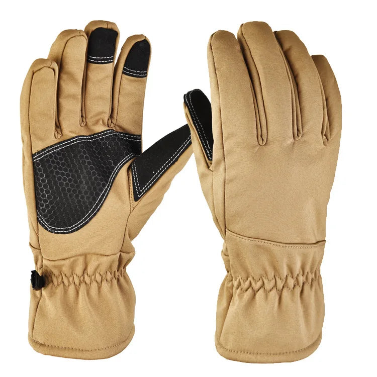 Men Women Winter Tactics Outdoors Camouflage Thickened Ski Gloves Waterproof Touch Screen Skiing Camping Cycling Fishing Glove