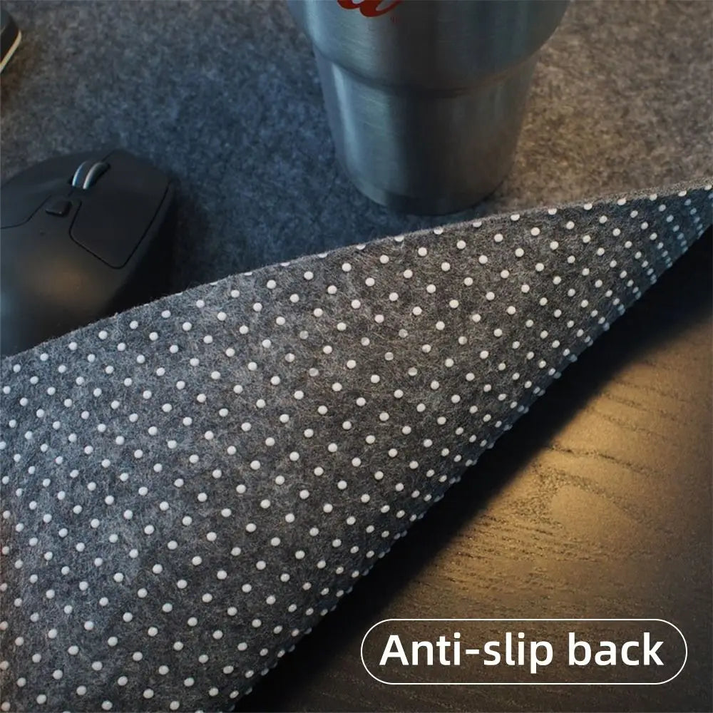 Gaming Accessories Wool Felt Mouse Pad Large Size Writing Mat Keyboard Mice Mat Non-slip Home Office Computer Desk Protector Quick Pick Grocers