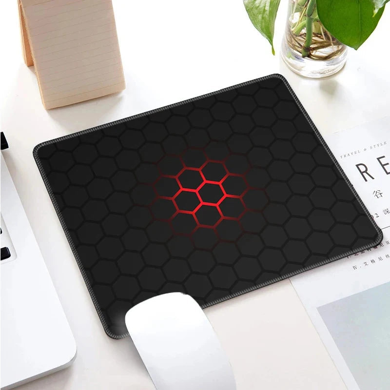 Small Locking Edge Keyboard Table Mats PC Mouse Pad Gabinete Mausepad Computer Table Mat Geometric Art Gaming Office Accessories Quick Pick Grocers