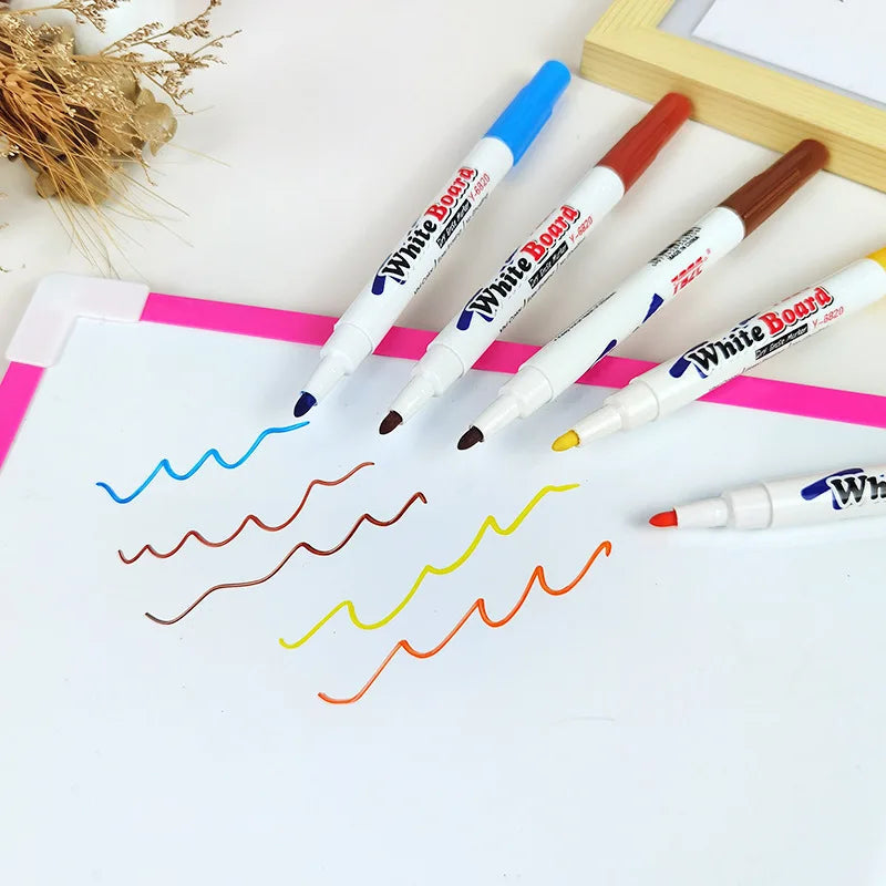 Water Floating Pen Magical Ink Pens With Spoon Floating Color Water Painting Floating Chalk Art Graffiti Drawing Set For Kids Econic Blanks