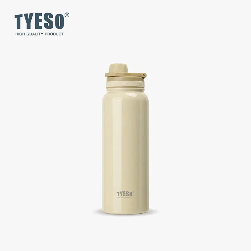 Tyeso Stainless Steel Thermal Water Bottle Portable Tumbler Sport Vacuum Flask Keeps Cold and Heat Thermal Mug Car Insulated Cup Econic Blanks