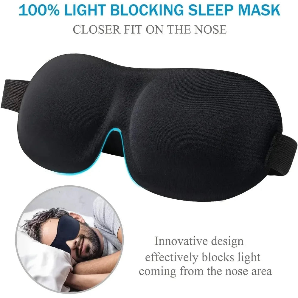 3D Sleep Mask Blindfold Sleeping Aid Soft Memory Foam Eye mask for Sleeping Travel Blockout Light Slaapmasker Eye Cover Quick Pick Grocers