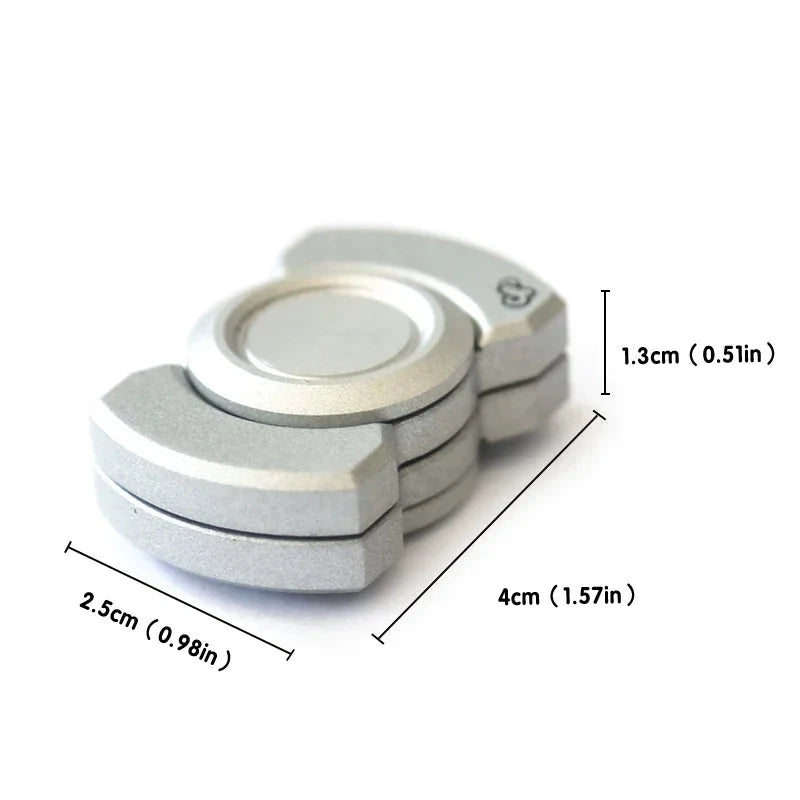 Metal Magnetic Slider Transform Hand Spinner Push Card Mini EDC Stress Relief Push Card Adult Fidget Toys Anti Anxiety Econic Blanks