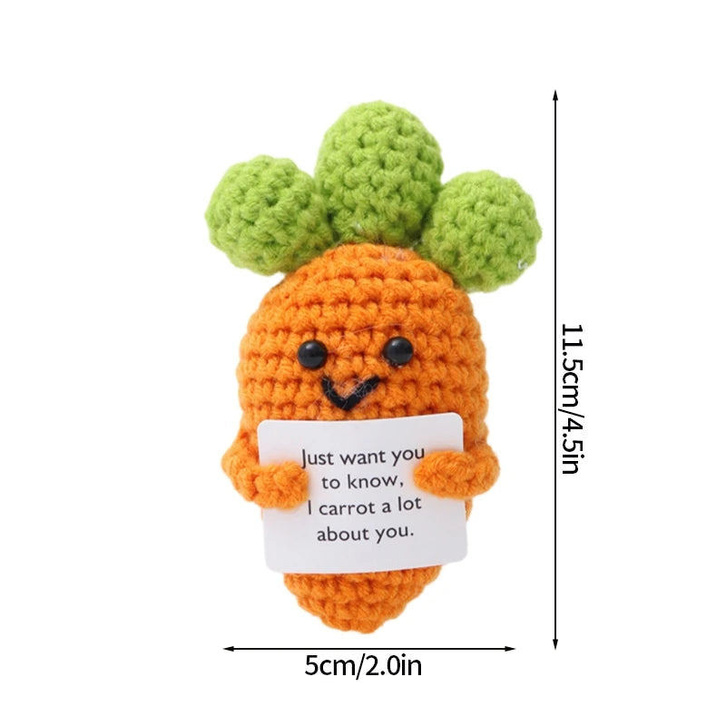 Crochet Positive Energy Doll Pocket Hug Mother's Day Gifts 2026 Handmade Knitted Ornament Handmade Crochet Doll Graduation Gifts Quick Pick Grocers