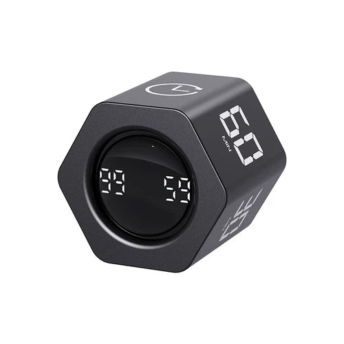 Productivity Timer Cube Timer Gravity Sensor LED Display 4Preset Productivity Time Kid Time Management Kitchen Tools Accessories Quick Pick Grocers