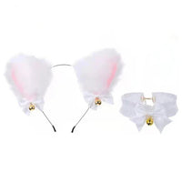 Beautiful Masquerade Halloween Cat Ears Cosplay Cat Ear Party Costume Bow Tie Bell Headwear Headband Hair Accessories Quick Pick Grocers