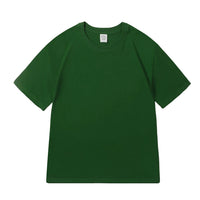 100% Cotton Five Half Sleeve Men's Women Summer T-shirt Loose Short-sleeved Casual Basic Shirt O Neck Solid Color Tops Quick Pick Grocers