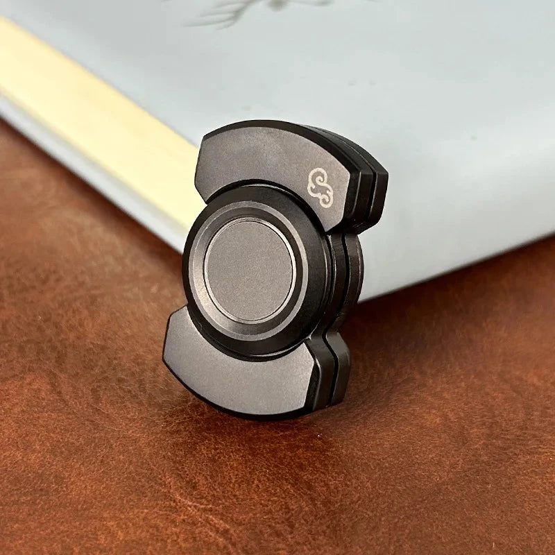 Stainless Steels 3 in 1 Fidget Spinner and Slider Combo with Click Button Metal Toy for Adult Stress Relief Econic Blanks