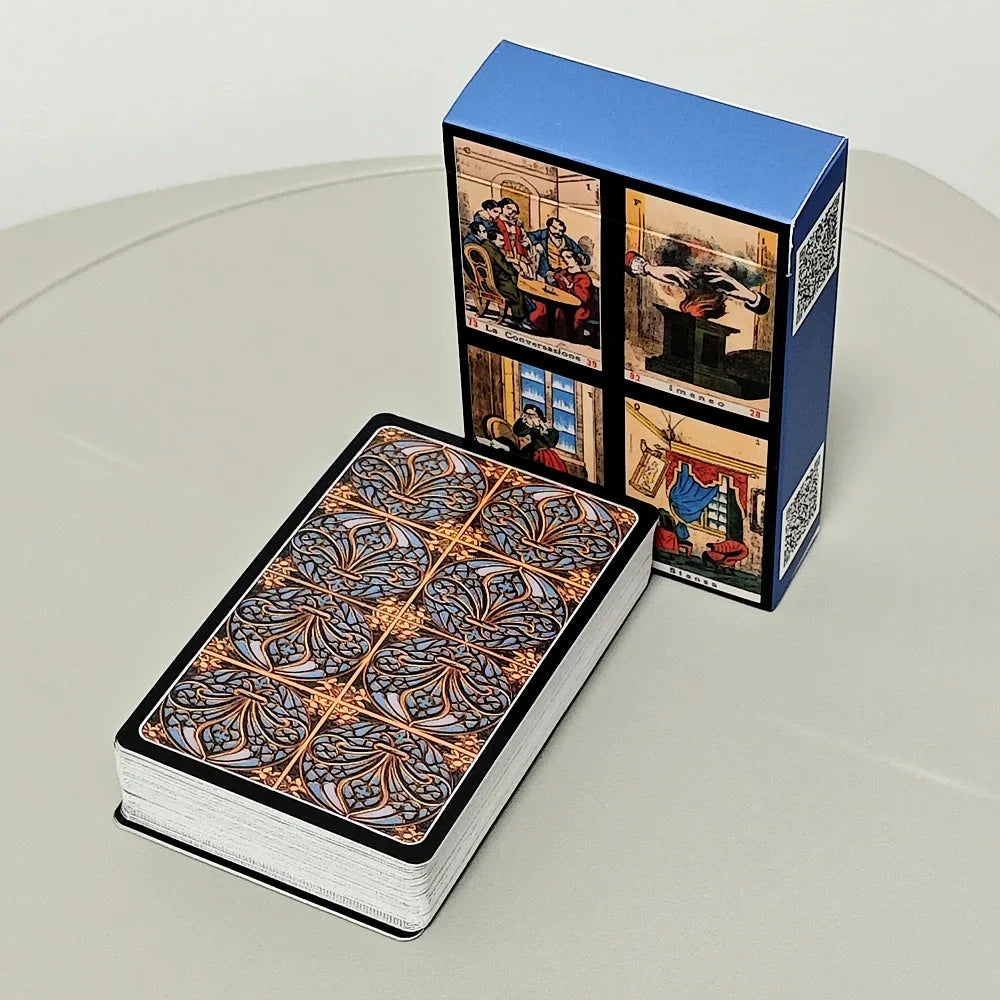 52 Pcs Oracle Sibyl Cards 9*6cm Every Day Oracle Deck Sibilla Italian Deck For Party Game, Birthday Gift Econic Blanks