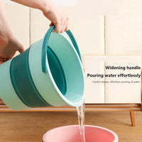 5/10/17L Portable Folding Bucket Multifunctional Thickened Silicone Bucket for Car Washing and Fishing Camping Folding Bucket Quick Pick Grocers