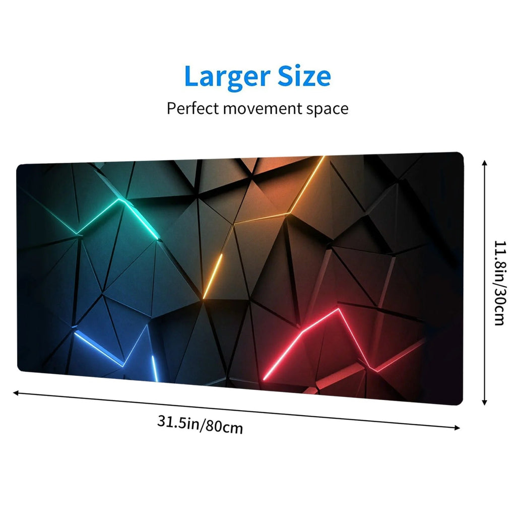 Mouse Pad Desk Pad Extended Mouse Mat 31.5x11.8in Large Computer Keyboard Desk Mat Desk Pad with Non-Slip Base and Stitched Edge Quick Pick Grocers