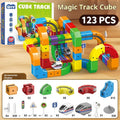 Electric Magnetic Track Set STEM Building Toy with Anti-Gravity Vehicles 100+ Pieces DIY Railway Model Creative Gift for Kids Quick Pick Grocers