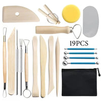 Pottery Clay Sculpting Tools Kit 8-61 Pcs/Set, Ceramic Wax Clays Carving Tools for Art Craft Pottery Sculpting Modeling Tool Set Econic Blanks