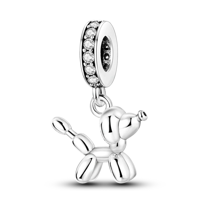 2025 Hot Sale Charms Bead 925 Sterling Silver Pink Butterfly Luminous Firefly Dangle Fit Bangle Bracelet Necklace DIY Jewelry Econic Blanks