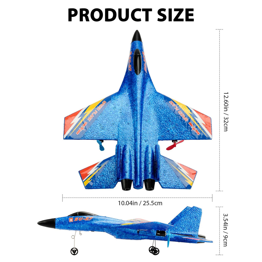RC Plane SU-27 Aircraft Remote Control Helicopter 2.4G Airplane EPP Foam RC Vertical Plane Children Toys Gifts Econic Blanks