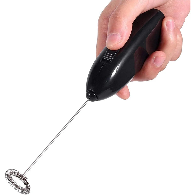 Handheld Electric Egg Beater Mini Battery Powered Milk Frother Coffee Drink Mixer Milk Foamer Kitchen Tools Quick Pick Grocers