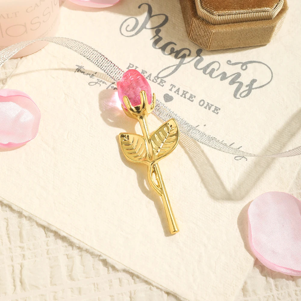 1/2Pcs Eternal Crystal Glass Rose - Valentine's Day Wedding Gift for Girlfriend Wife Artificial Flower Without Box Quick Pick Grocers