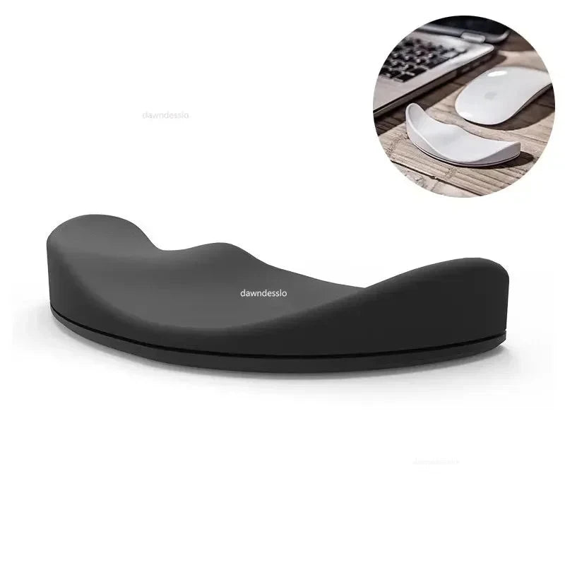 Ergonomic Mouse Pad Wrist Pad Silicon Gel Non-slip Streamline Wrist Rest Support Mat Computer Mousepad for Office Gaming PC Econic Blanks