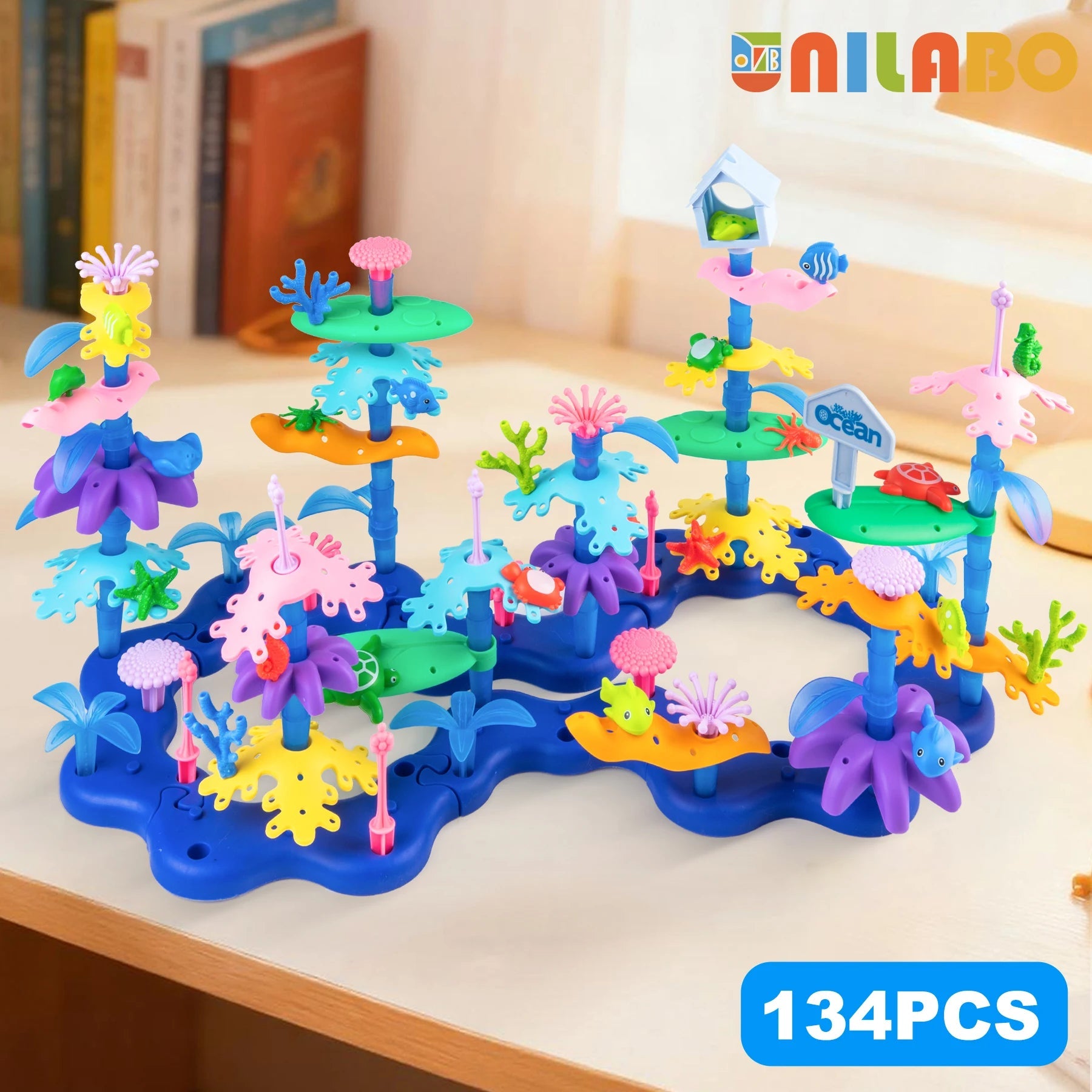 Grow Their Imagination with STEM Educational Flower Garden Building Toy - Perfect Gift for 3-7 Year Old Boys & Girls! Quick Pick Grocers