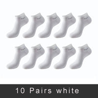 5/10/15 Pairs Men's Bamboo Fiber Socks Short High Quality New Casual Breatheable Anti-Bacterial Man Ankle Socks Men Size 38-45 Quick Pick Grocers