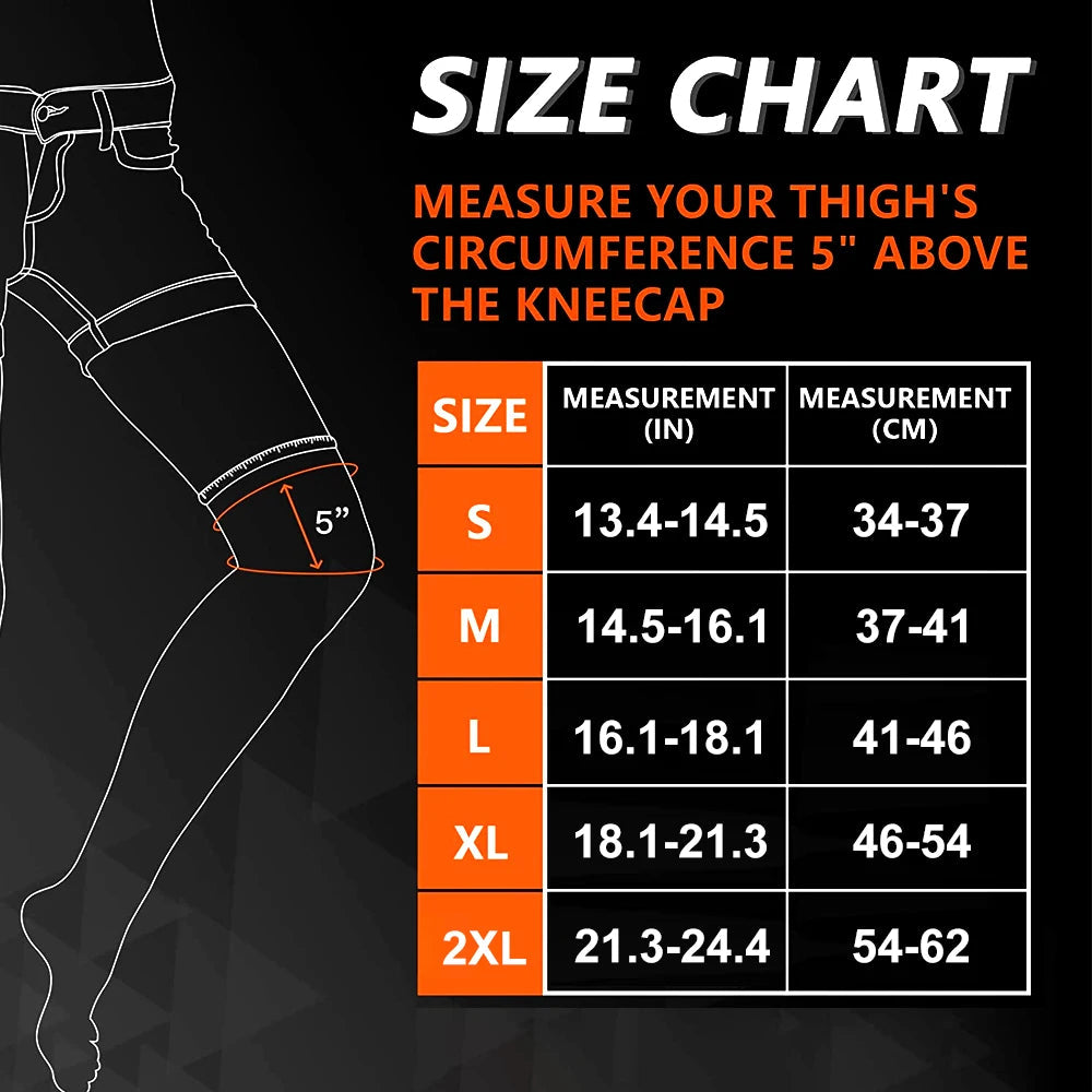 BraceTop Long Leg Compression Sleeves,Full Leg Sleeve Long Knee Brace Knee Support Protect Basketball,Football, Knee Pain Relief Quick Pick Grocers