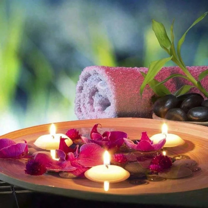 6/10/16Pcs Unscented Discs Candles Floating For Valentine's Day Party Wedding Home Bathtub Decor Romantic Confession Candlelight Econic Blanks