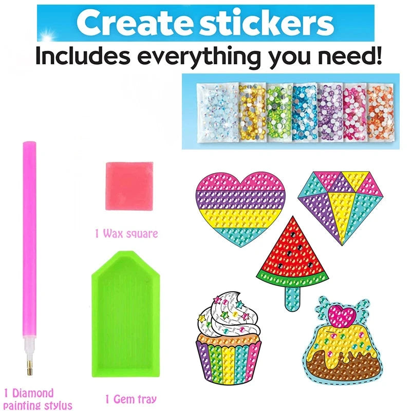 Big Gem Diamond Painting Kit - DIY Mosaic Art & Sticker Craft for Kids Econic Blanks