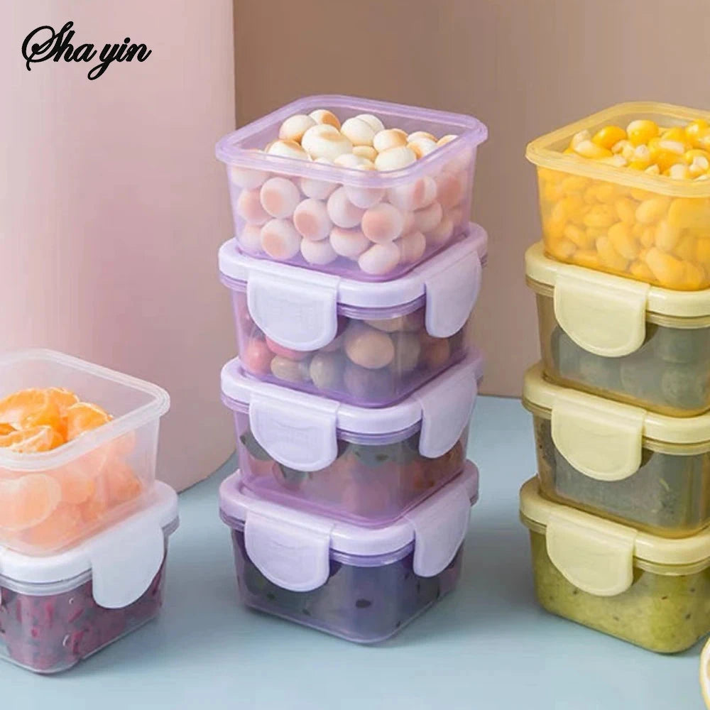 4PCS Candy-Colored Mini Sealed Storage Box For Storing Hamster Snacks And Separating Condiments - Portable Econic Blanks