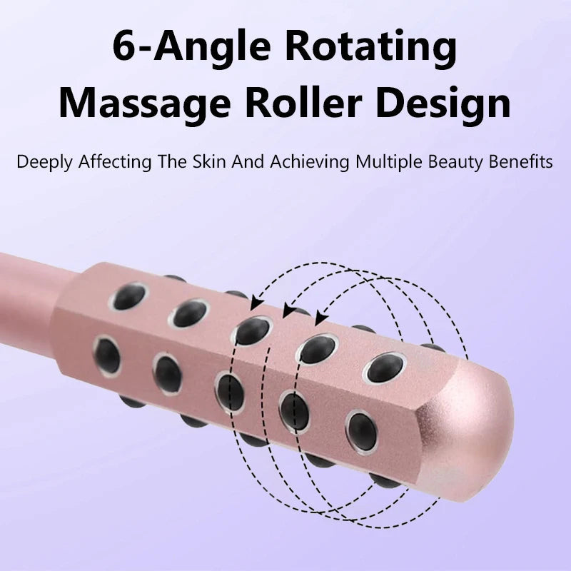 24 Germanium Face Massage Beauty Acupoint Roller Stick Wholesale Beauty Roller Tool Face Gua Sha Massager Women Skin Care Beauty Purest Peak