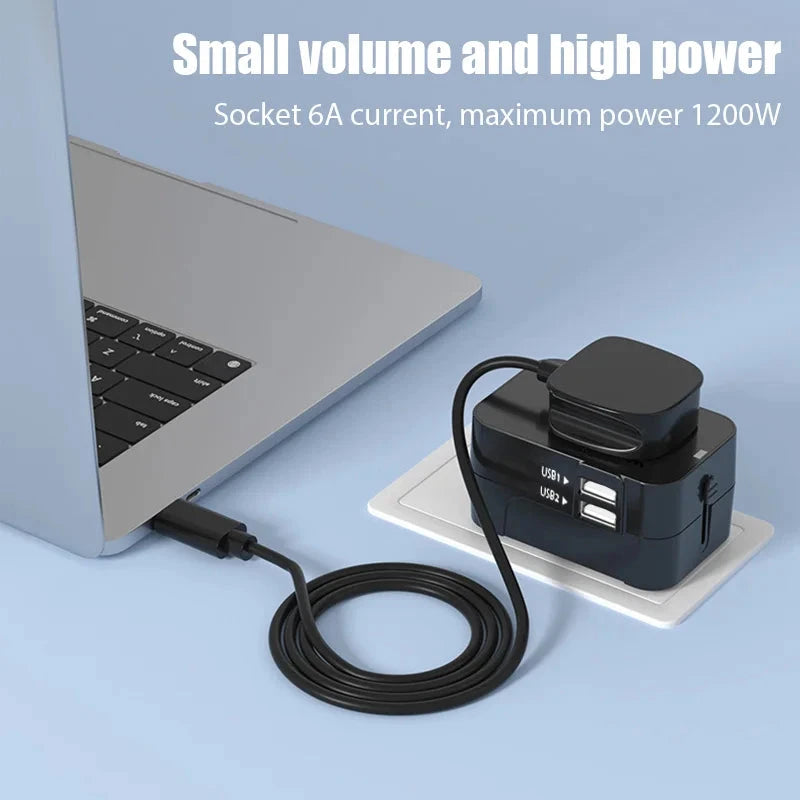 Global Universal Conversion Travel Plug USB Sockets EU US AC Power Adapter Converter With Child Protection Safety Cover Locking Econic Blanks