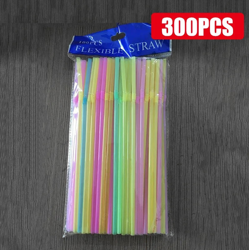 50-1000Pcs Multicolor Drinking Straws rietjes Milk Tea Bar Party Wedding Kitchen Home Accessories Beverage Black Straw Wholesale Econic Blanks