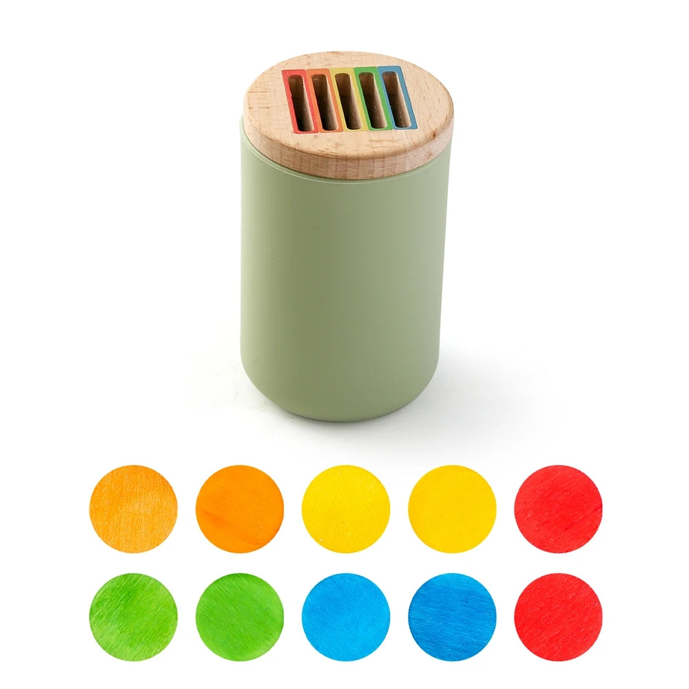 Montessori Baby Toys Silicone Educational Toys Cognitive Toys Color Matching Bucket Toddler Toys Sensor Game Baby Games 2 Years Purest Peak