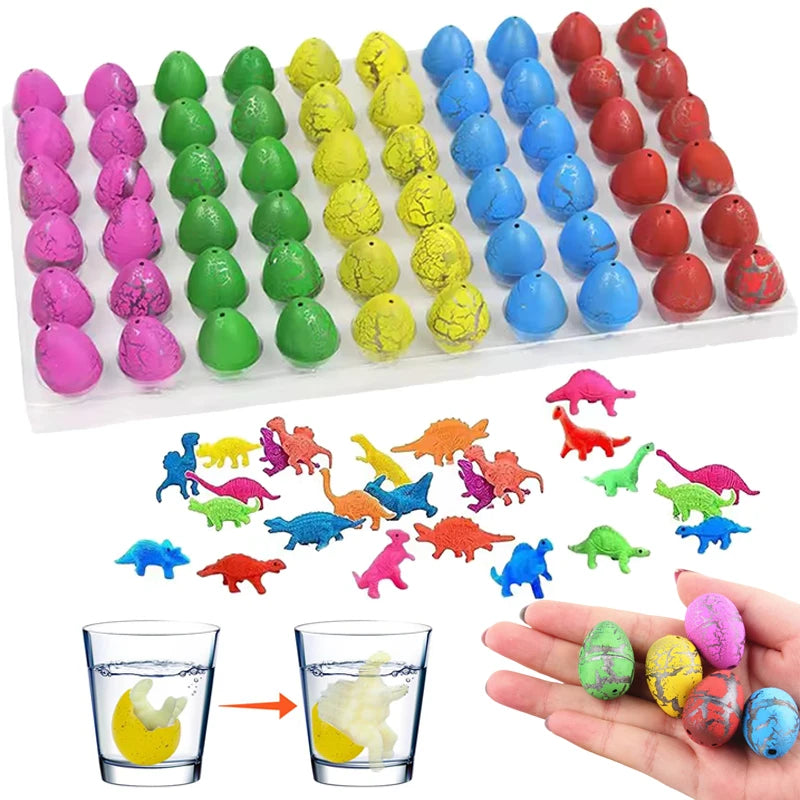 10/20/60pcs Mini Hatching Dinosaur Egg Toy Colorful Cracked Eggs Children Funny Toys Festival Party Favors Gifts for Kids TMZ Quick Pick Grocers