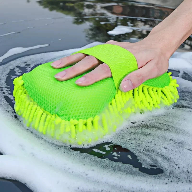 Microfiber Car Washer Sponge Cleaning Car Care Detailing Brushes Washing Towel Auto Gloves Styling Accessories Quick Pick Grocers