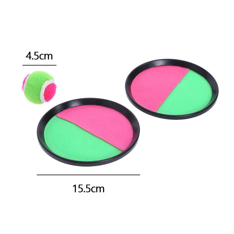 1Set Kids Sucker Sticky Ball Toy Outdoor Sports Catch Ball Game Set Throw And Catch Parent-Child Interactive Outdoor Toys Quick Pick Grocers