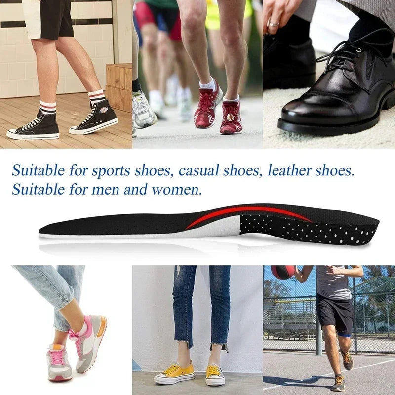 6Pcs Orthopedic Insoles for Feet Arch Support Plantar Fasciitis Orthopedic Insole Silicone Shock Absorbing Soft Running Cushion Econic Blanks
