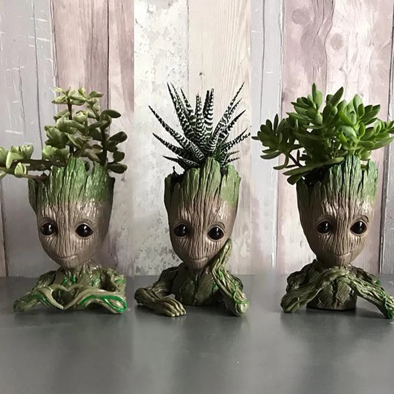 Home Decoration Groot Planter Flower Pots For Indoor Flowers Pot Tree Man Ornaments Anime Figure Statue Art Crafts Kid Men Gifts Quick Pick Grocers
