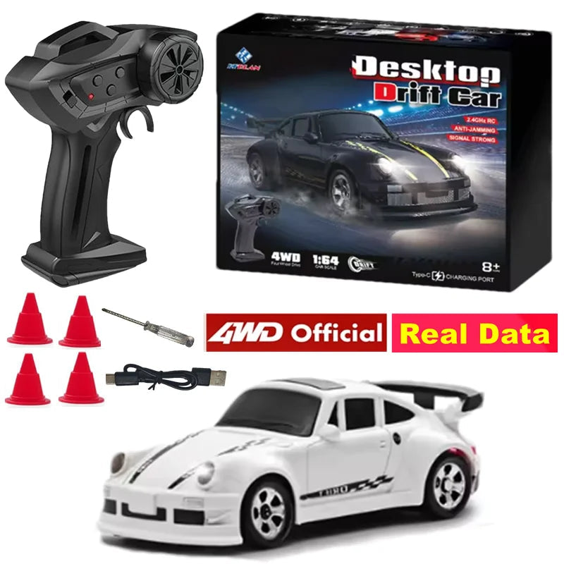 4WD Drift Racing Car 1/64 or 1/43 Mini Remote Controlled High Speed Car Radio Electric Competition Toy Gift For Kids Boys Adults Econic Blanks