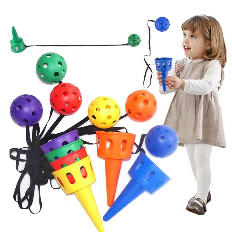 Throwing catching sensory integration game set outdoor toy catching set children's hand eye coordination training Quick Pick Grocers