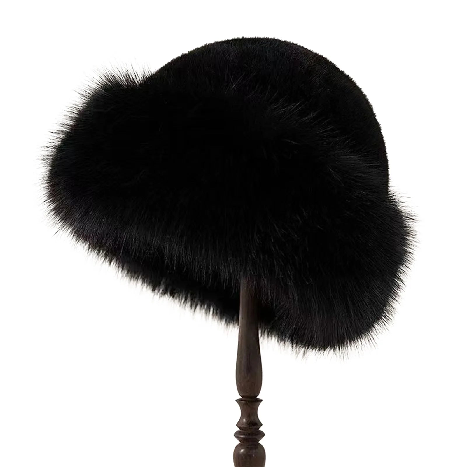 Furry Hats For Women, Autumn Winter Korean Style Warm Hats, Solid Color Flattering Mongolian Hats, Thickened Winter Outfits Purest Peak