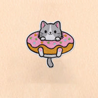 Cute Cartoon Cat patch Embroidery Patches on clothes Children's clothing Animal Interesting Embroidery Accessories Iron patch Quick Pick Grocers