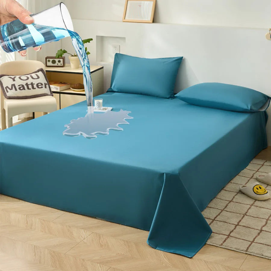 KDJEIKZ  Waterproof Matted Oversized Bed Sheet Incontinence Prevention Urinary Pad Bedspread Cover Dustproof Washable No Pillow Quick Pick Grocers