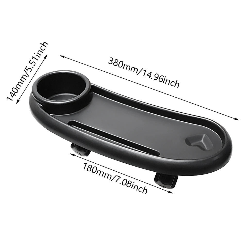 3 In 1 Stroller Cup Holder Dinner Table Tray Universal Stroller Tray Stroller Snack Catcher and Drink Holder for Toddler Infant Purest Peak